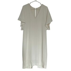 Adam Lippes Butterfly Sleeve Cream Dress